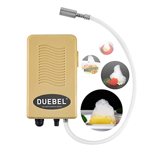 DUEBEL Generador de Espuma para Cocina Molecular, Kit Portátil con Piedra de Aire Inoxidable (Funciona con Pilas), Herramienta Culinaria para Chefs Creativos​
