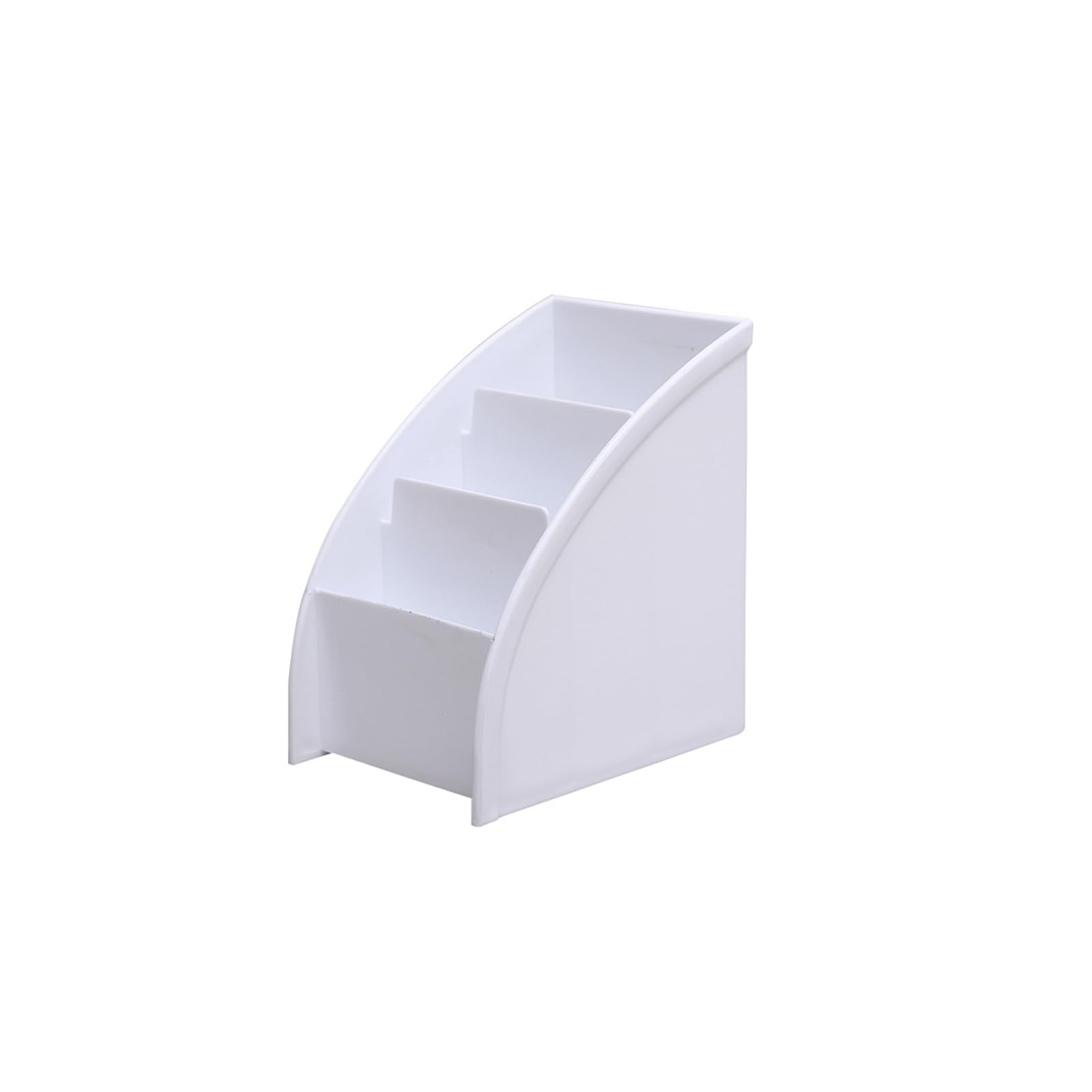 Ulafbwur White Pp Home Desktop Remote Control Storage Box Stationery Pen Holder Cosmetic Container