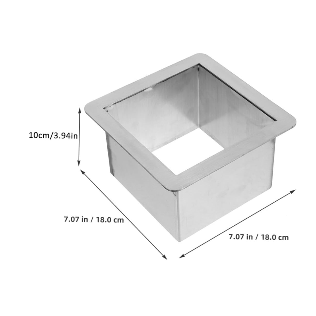 Unomor 304 Stainless Steel Embedded Trash Chute Circular Grommet for Kitchen Counter Top