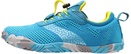 Image of WHITIN Men's Trail Running Shoes Minimalist Barefoot 5 Five Fingers Wide Width Toe Box Gym Workout Fitness Low Zero Drop Size Male Parkour Road Sport Breathable Beach