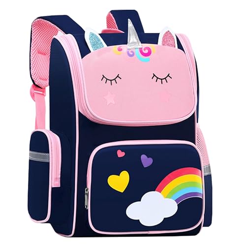 Image of Storite School Backpacks for Girls Stylish Bags for Girls Kids 7-12 Years Old Cartoon Water Resistant Backpack Durable Burden Relief School Bag Birthday