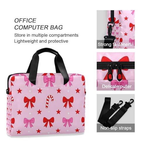 Funda para portátiles 15.6 pulg con correa y asa rosa miniatura 6
