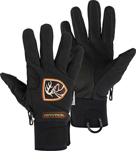 Drake DNT9007-BLK-4 Midweight Windstopper Fleece Shooter's Gloves Black XLarge