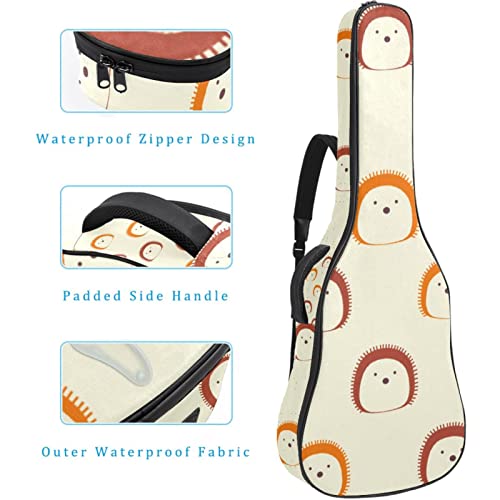 Housse de guitare en tissu Oxford imperméable avec bandoulière réglable Orange et marron - Les Beatles, Paul McCartney, John Lennon, RIngo Starr, George Harrison Housse de guitare en tissu Oxford imperméable avec bandoulière réglable Orange et marron – Image 5