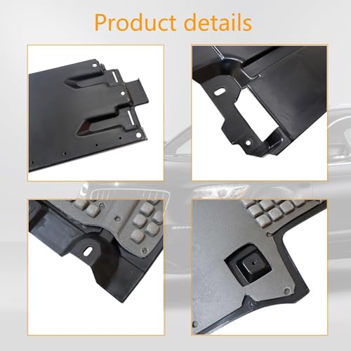 Image of GXARTS Rear Transmission Skid Plate 7L8825231A Compatible with Audi Q7 2007-2015 Compatible with Volkswagen Touareg 2004-2017 Engine Under Cover Splash Shield Guard 7L8-825-231-A