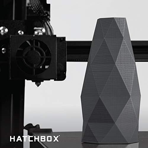 HATCHBOX PLA 3D Printer Filament, Dimensional Accuracy +/- 0.03 mm, 1 kg Spool, 1.75 mm, Silver