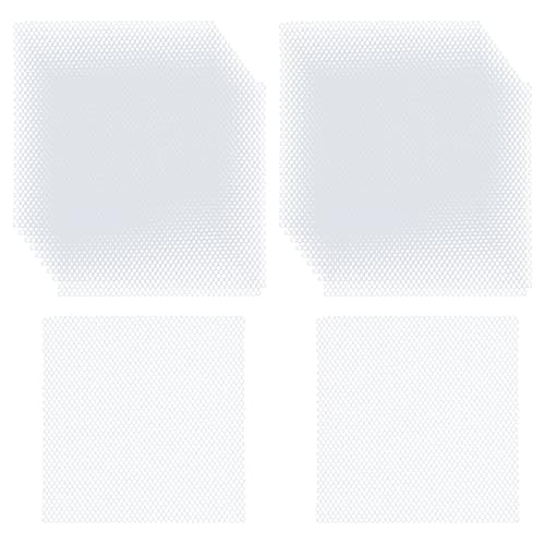 Miayon 40Pcs White Fursuit Eye Mesh Sheet for Painting DIY Craft Making 0.5mm 4x4in