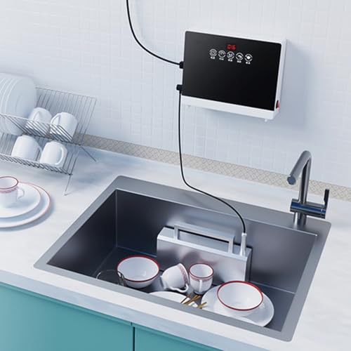 Vituord Lavavajillas Ultrasónico Automático para Fregadero, Lavavajillas Eléctrico Portátil, con Control Táctil - No Requiere Instalación, para Vajilla, Frutas Y Verduras
