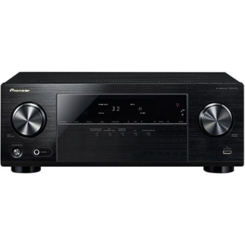Pioneer VSX-330(K) Récepteur AV 5.1 canaux (Amplificateur Hifi 105 W/Canal, Home cinéma, Dolby Digital/TrueHD, DTS-HD, 4K UltraHD, HDMI avec HDCP 2.2, Mode Eco, Entrée USB/Audio avant), Noir