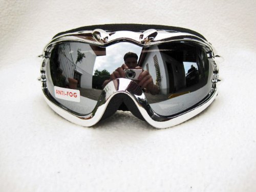 Lunettes de ski finition chrome haut de gamme et masque de snowboard pour un confort haut de gamme