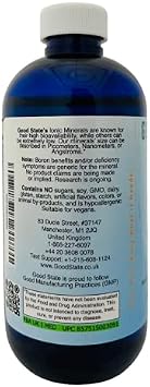 Good State -Liquid Ionic Minerals Boron (96 Days At 5mg. - Plus 2 Mg Fulvic Acid)