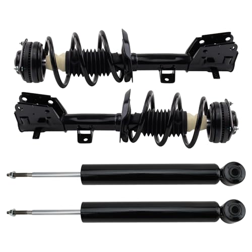 Image of TRQ Front and Rear Complete Strut Assembly & Shock Absorber Kit Complete Strut & Coil Spring Assembly Compatible with 2017-2020 Chrysler Pacifica