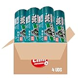 Clim Profesional 80 Bolsas Basura Fast Roll ya Cortadas. Resistentes con Autocierre y Perfumadas de 30 Litros. Color Verde Agua. 4 Rollos de 20 bolsas. 80 Sacos de Bolsas de Comunidad 60x60 cm.