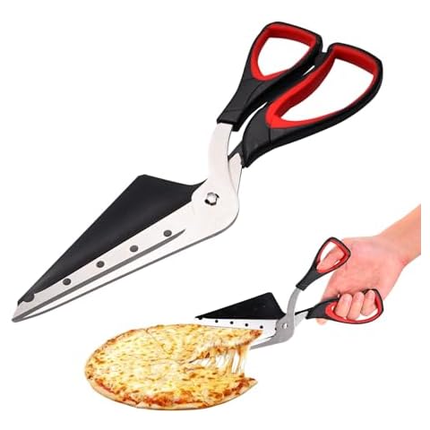 ORUZA Pizza Scissors with Detachable Shovel Cover