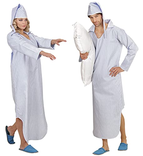 Costume somnambule rétro avec chemise de nuit longue et bonnet pointu