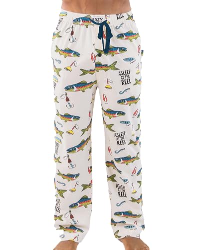 Lazy One Novelty Men's Pajama Pants – Funny Pajama Bottoms for Men, 100% Cotton PJ Pants...