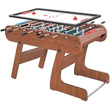 2-in-1 Multi Game Table, 53.5" Foosball Table, Air Hockey Table for Adult and Kids- Indoor Entertainment Center for Family Fun, Party