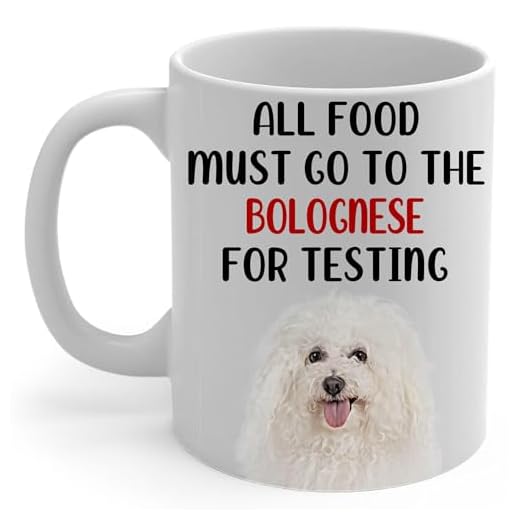 Long Haired Bolognese Dog Mom Coffee Mug White 11Oz Funny Ceramic Cup Gifts For Women Pet Peeking Portrait Humorous Kitchen Quote Gifts for Bolognese Dog Lovers