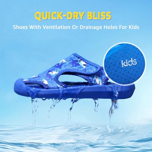 Boys Girls Water Shoes Quick-Dry Cute Beach Swim Pool Shoes4