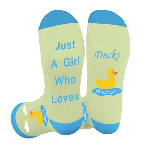 LSVGSAK Duck Gifts for Women Girls Novelty Socks Christmas Birthday Present for Duck Lovers Friend BFF Daughter Wife Sister Girlfriend Stocking fillers