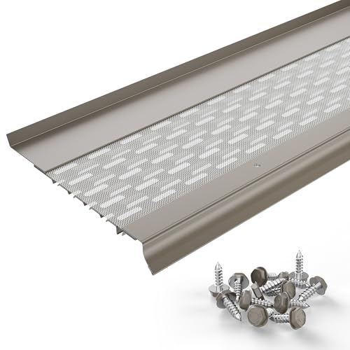 Image of Micromesh Gutter Guards, 6 Inch, 6 in Sample, Clay