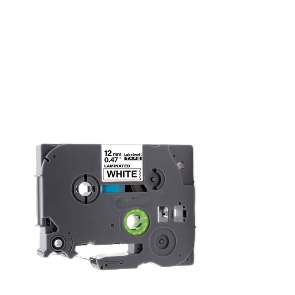 10 nastri da 24 mm 251 compatibili con la stampante per etichette PT Funziona con 251 nastri per etichette laminati nero su bianco per il codice articolo 251
