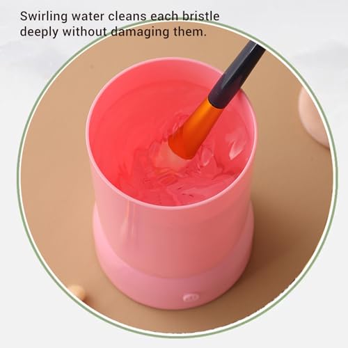 Limpador Cosmético Automático de Escovas USB, Máquina Elétrica de Limpeza de Escova de Maquiagem par