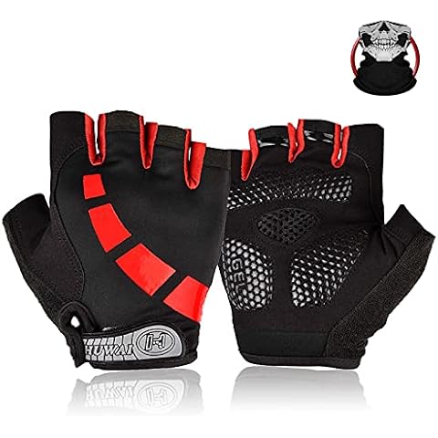 Guantes de Ciclismo Nesirooh MTB medio dedos para hombre y mujer Cover