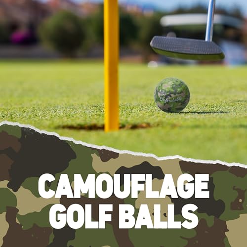 Shanker Golf Bolas - Bolas de golfe camufladas - Presente engraçado de brincadeira de golfe de camuf