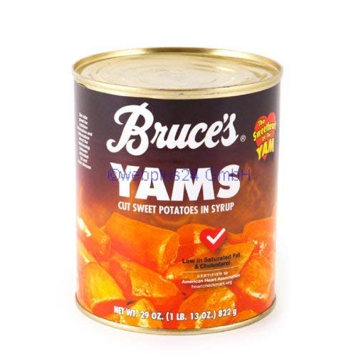 Bruce's, Yams, Cut Sweet Potatoes In Syrup, 29Oz Can (Pack Of 6) (Choose Can Sizes Below) (29Oz Can) #TOP7