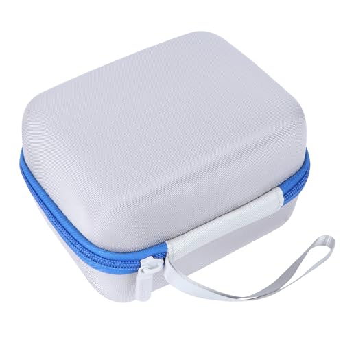 Image of Lebakort Hard Carry Case Compatible with Nelko Photo Printer, PP01 / PP03 Color Mini Portable Printer, Travel Portable Storage Bag (Grey + Blue Case)