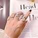 Loqimu 6 Pack Silver Midi Rings Stainless Steel Stackable Rings for Women Open Knuckle Rings Set Wide Irregular Finger Rings for Teen Hug Geometric Fashion Rings Aesthetic Jewelry Gift