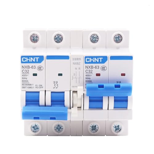 Interruptor de transferencia manual de 220V 40A para carril DIN con disyuntor de enclavamiento 1P 4