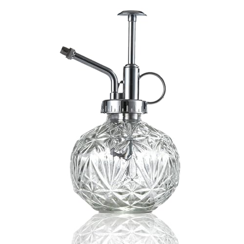 LanQii 霧吹き じょうろ 240ミリリットル ガラス 植物 園芸 アンティーク調 インテリア アウトドア おしゃれ 観葉植物 掃除 スプレー 水差し 散水 安定した散水が行える ガーデニング 水やり 花壇 フラワー 栽培 オフィス 小さい 240ml トランスペアレント + シルバー ノズル LanQii 霧吹き じょうろ 240ミリリットル ガラス 植物 園芸 アンティーク調 インテリア アウトドア おしゃれ 観葉植物 掃除 スプレー 水差し 散水 安定した散水が行える ガーデニング 水やり 花壇 フラワー 栽培 オフィス 小さい 240ml トランスペアレント + シルバー ノズル