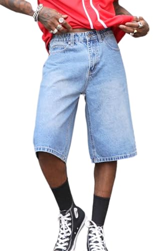 VICTORIOUS Men's Essential Baggy Fit Denim Shorts DS2099