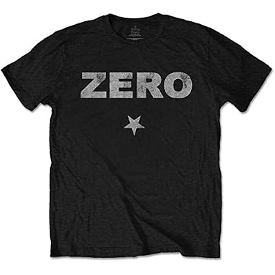 T-Shirt # M Black Unisex # Zero Distressed