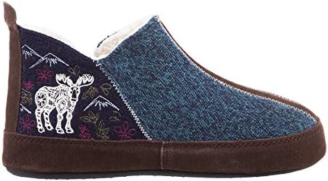 Acorn womens Forest Bootie Slipper, Navy Blue Mouse, 6.5-7.5 US | Image 2