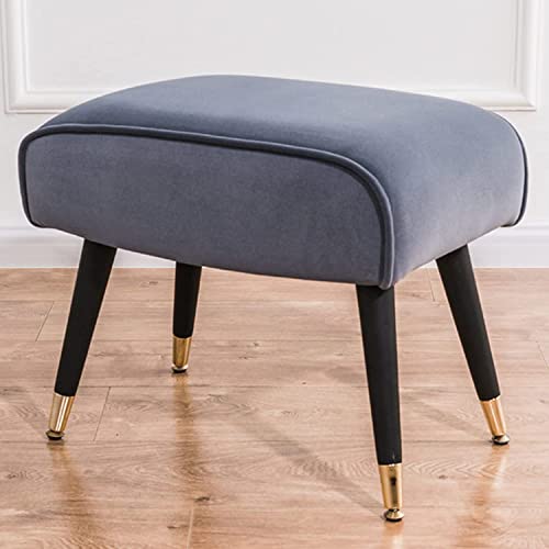 Reposapiés cómodo otomano moderno de franela rectangular para dormitorio 4