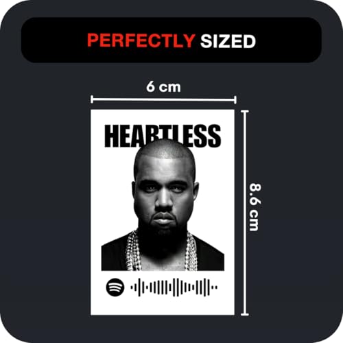 Image of Funk You Store Kanye West Mini Posters (Set of 18) Songs Mini Poster Kit | Kanye West Graduation poster Size (8 x 6 cm) Posters for Phone Accessories, Bedroom, Office, room decoration (C 065)