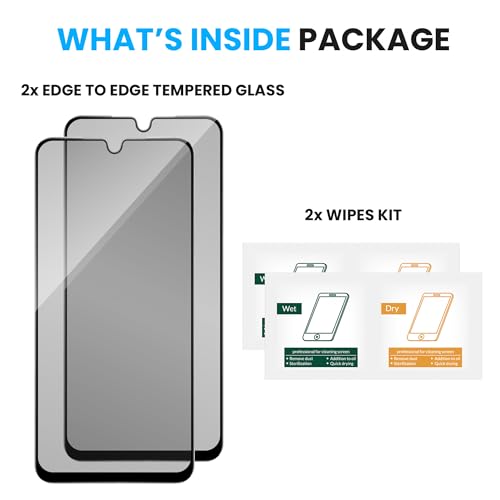 Image of FIRST MART Military-Grade Matte Anti-Glare Tempered Glass for Samsung Galaxy M07, F07, A07, M06, A06 and F06 (6.7 Inch) With Installation Kit | Edge to Edge Coverage |Anti Glare, Bubble-Free [2 Pack]