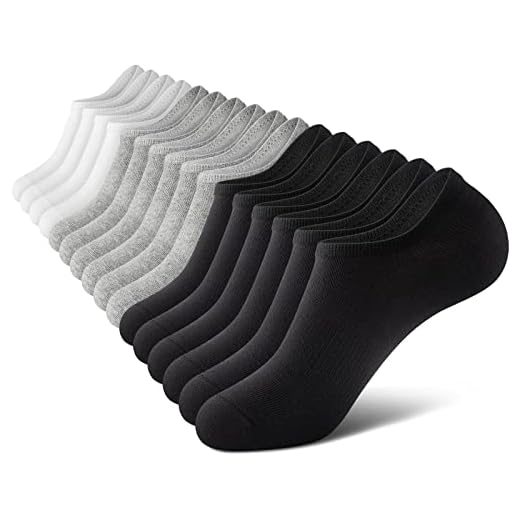 wernies No Show Men Socks, Low Cut Ankle Sock, Men Short Socks Casual Cotton Socks Size 11-13