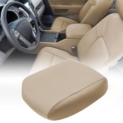 FZJDSD Beige Tan Center Console Cover Armrest Cover Replacement Compatible