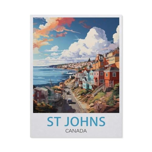 Plaque métal étain St John's Canada抗变性复古墙饰避免纸张海报破损