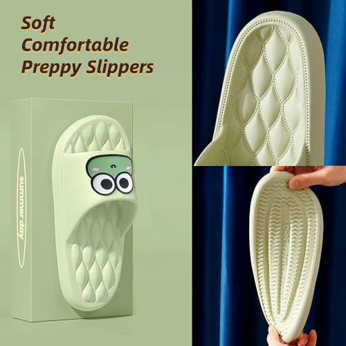 Cute Frog Slippers Women Men House Slides Preppy Slipper Kawaii Animal Slipper Comfy Shower Sandals Bathroom Shoes Slip on Indoor Outdoor Slipper Home Slipper Creative Gifts4