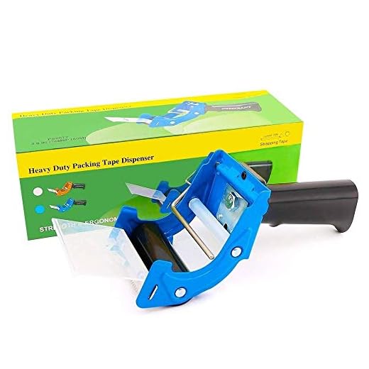 New Improved Design, Packaging Tape Dispenser with Quick Load Feature. Commercial Grade Tape Gun for Tapes Up to 3 Inch Wide. Industrial Durability. Perfect for Sealing Ship, Move, Storage Boxes. (1)