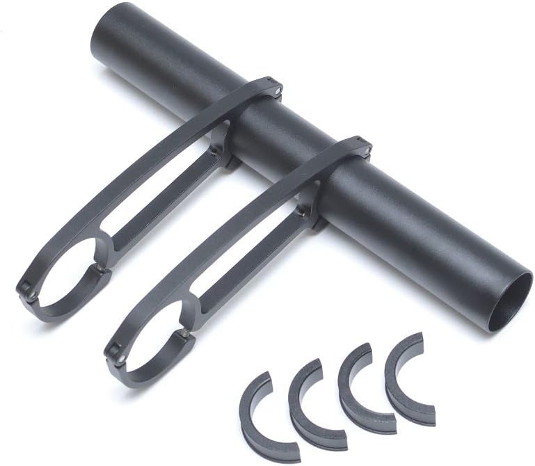 KCNC 軽量 アルミ製 CNCサイクルコンピューターマウント エクステンション ブルべマウント 幅190mm 対応ハンドル径31.8/25.4mm