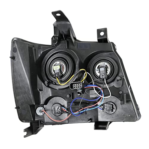 Image of TRQ Driver Side Headlight Assembly Compatible with 2007-2013 Chevrolet Avalanche 2007-2014 Suburban 1500 Suburban 2500 Tahoe GM2502263