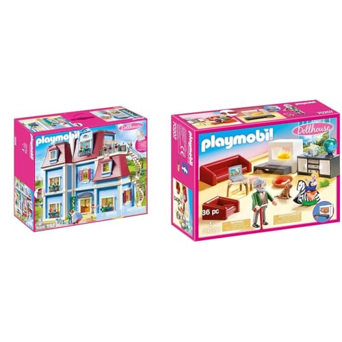 PLAYMOBIL Dollhouse 70205 Mein Großes Puppenhaus, Mit funktionsfähiger...