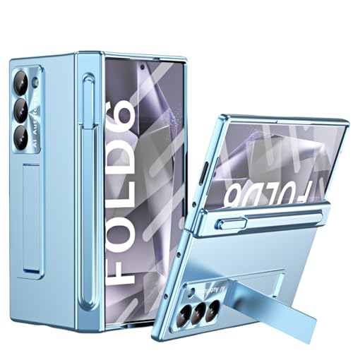 Coque Samsung Z Fold6 protège charnière anti-chute couleur bleu mat