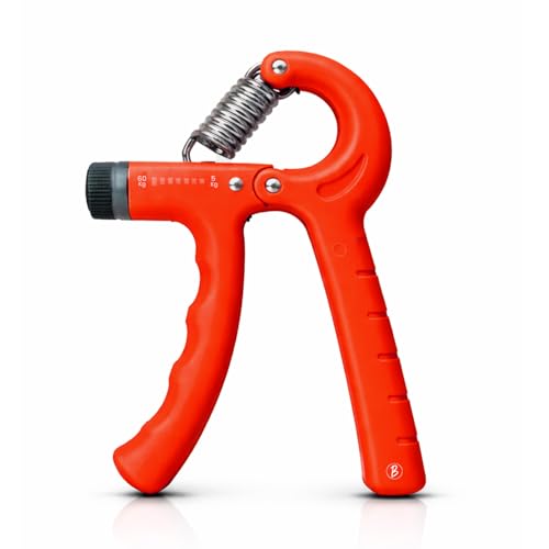 Image of Btag Hand Gripper - Adjustable Grip Strengthener for Forearm, Wrist & Finger Workout Men & Women Capacity 60 kg (Red)